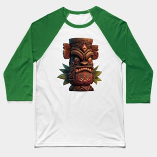 Grrrr Frustrated TIKI statue Baseball T-Shirt